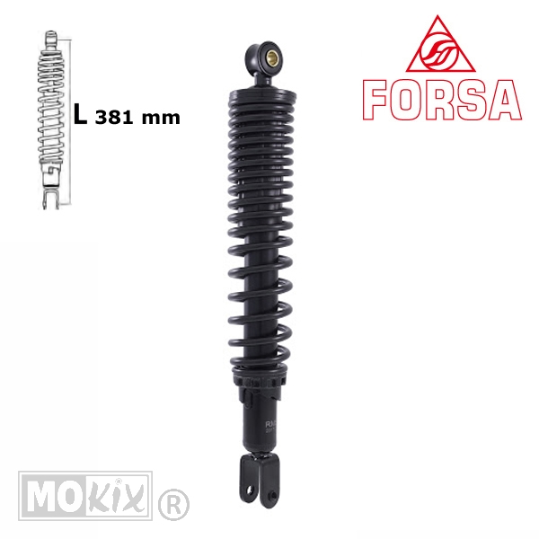 Schokbreker SYM Citycom 10-15 300 Zwart Forsa