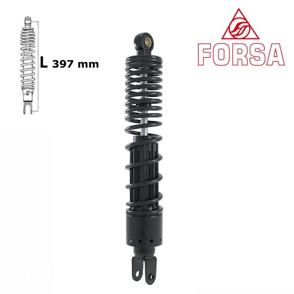 Schokbreker SYM Maxsym 11-12 400 Zwart Forsa