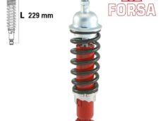 Schokbreker PIA Vespa 67-82/PK 82-89 Zwart Forsa