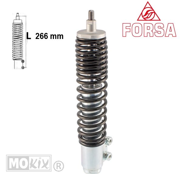 Schokbreker PIA Vespa LX 50/125 (Voor) Zwart Forsa