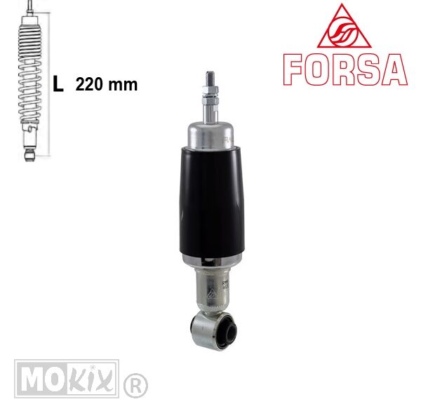 204585082 SCHOKBREKER PIA VESPA 50 ET3 ZWART VOOR FORSA