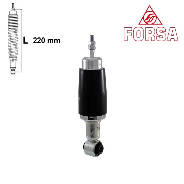 Schokbreker PIA Vespa 50 ET3 Zwart Voor Forsa