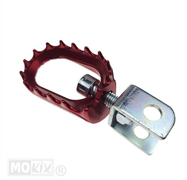 Voetsteunset Rieju MRX/SMX Aluminium Rood