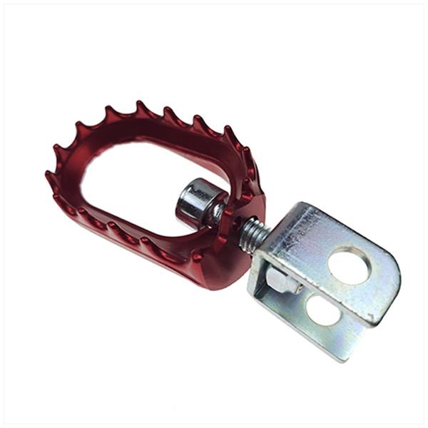 Voetsteunset Rieju MRX/SMX Aluminium Rood