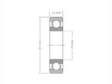 Lager SKF 25-47-12 6005 2Z (1)
