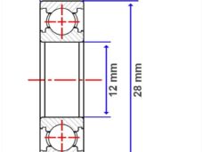 Lager NTN 12-28-8 6001 2RS (1)
