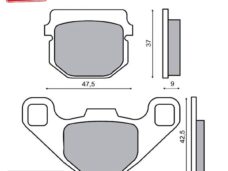 Remblokset RMS (Peugeot Buxy/Kisbee) CE