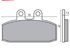 Remblokset RMS (China Scooter / Honda Bali) CE