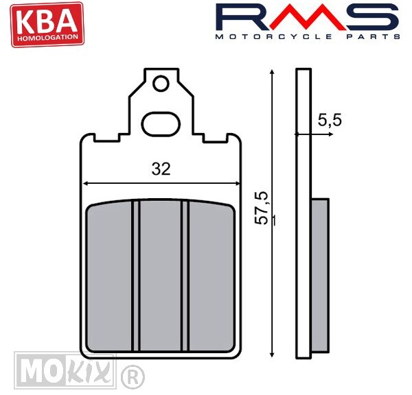 22 510 0070 REMBLOKSET RMS (MALAGUTI F15/F12/PEUGEOT BUXY) CE