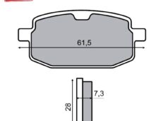 Remblokset RMS (Yamaha Axis/BIG MAX) CE