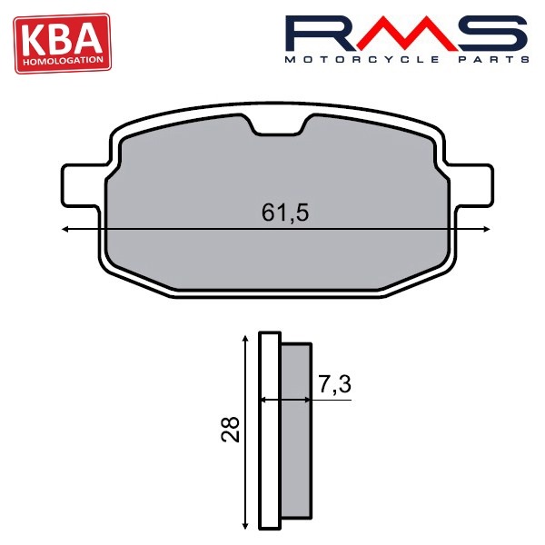 Remblokset RMS (Yamaha Axis/BIG MAX) CE