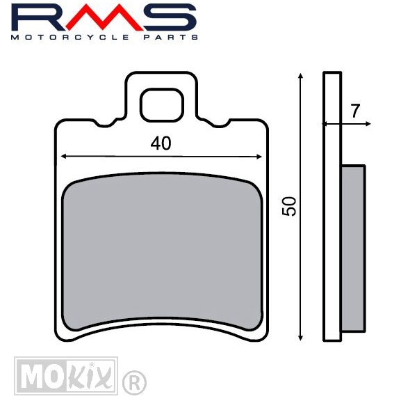 Remblokset RMS (Aprilia Amico/TY/NEO'S/Honda X8R)