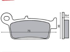 Remblokset RMS (Kymco KB/K12/DINK) CE