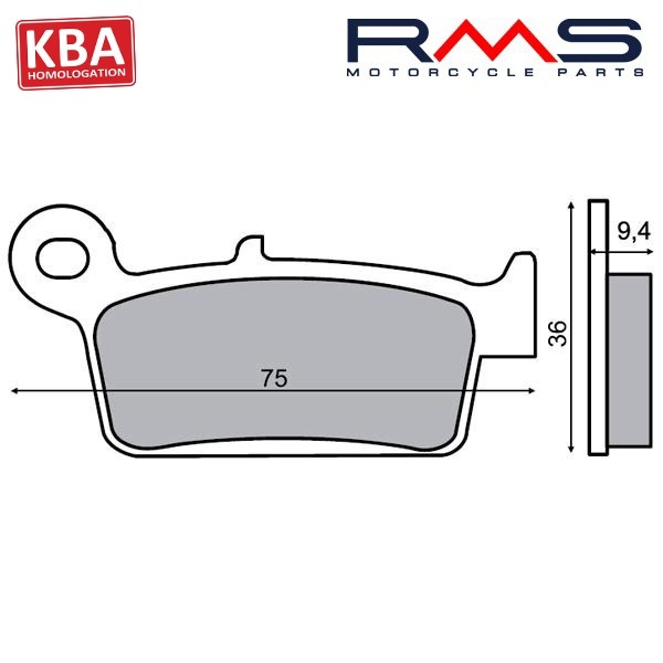 Remblokset RMS (Kymco KB/K12/DINK) CE
