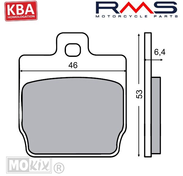 Remblokset RMS (Yamaha Aerox Achter) CE