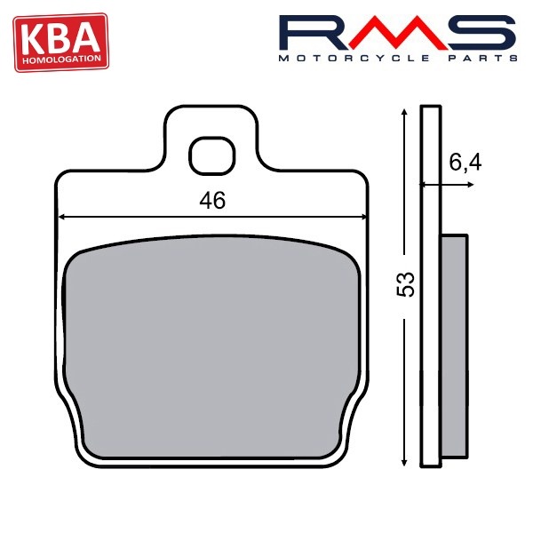 Remblokset RMS (Yamaha Aerox Achter) CE