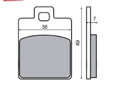 Remblokset RMS (Piaggio LX/ZIP/Stalker /NRG) CE