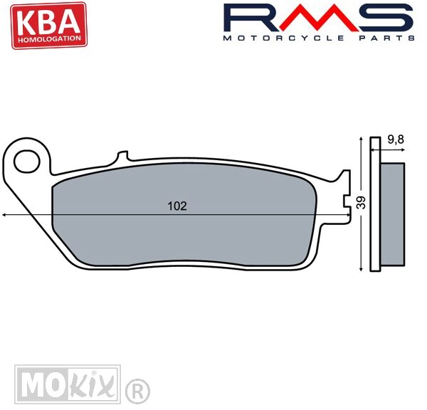 22 510 0320 REMBLOKSET RMS (PEUGEOT SATALIS/HONDA CN 250) CE