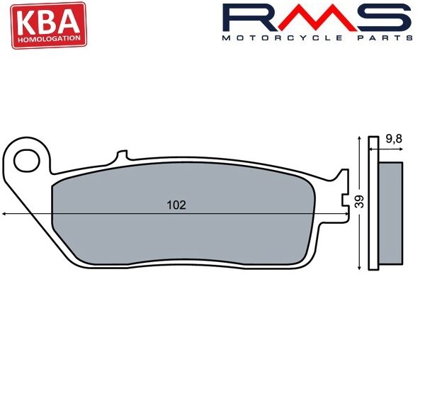 Remblokset RMS (Peugeot Satalis/Honda CN 250) CE