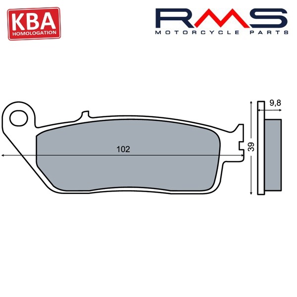 Remblokset RMS (Peugeot Satalis/Honda CN 250) CE