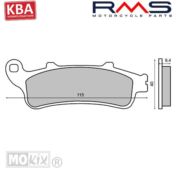 22 510 0340 REMBLOKSET RMS (HONDA PANTHEON 4T 125cc) CE