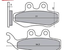 Remblokset RMS (Aprilia RS2000) CE