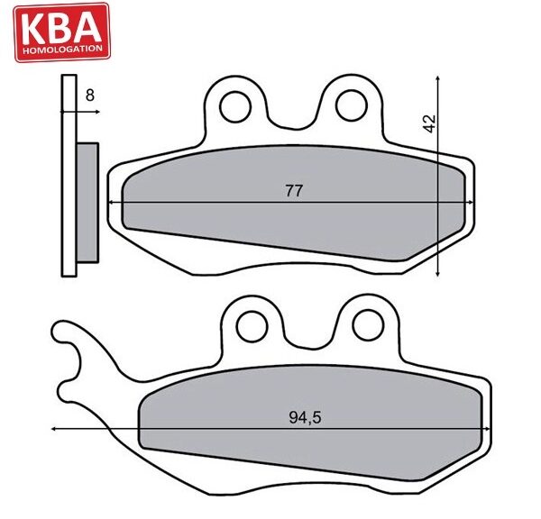 Remblokset RMS (Aprilia RS2000) CE