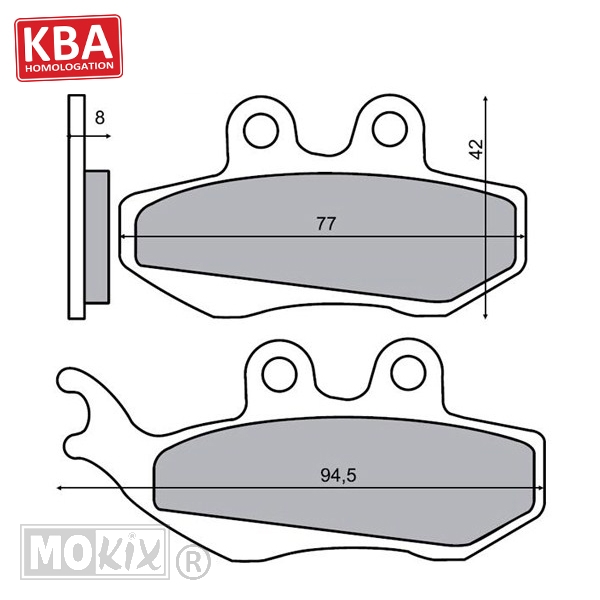 Remblokset RMS (Aprilia RS2000) CE