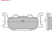 Remblokset RMS (Kymco Majesty 250cc '96/'99) CE