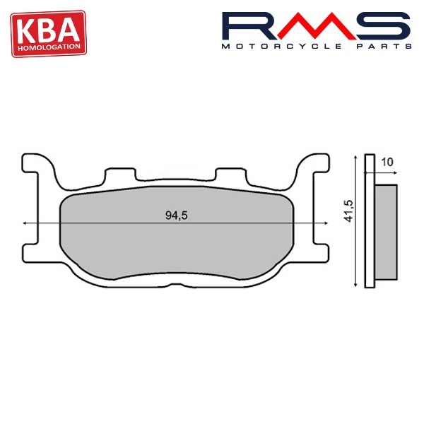 Remblokset RMS (Kymco Majesty 250cc '96/'99) CE