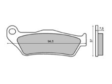 Remblokset RMS (Yamaha Majesty 125cc) CE
