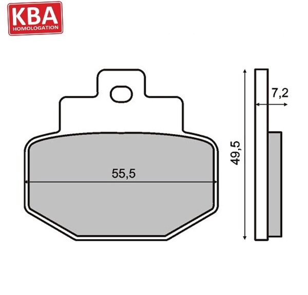 Remblokset RMS (Piaggio GT 125cc) CE