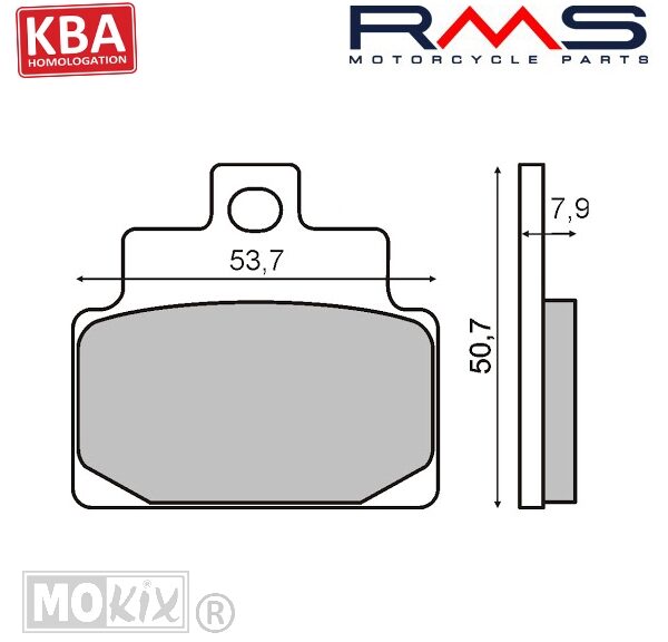 Remblokset RMS (Aprilia Leonardo 2001) CE