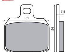 Remblokset RMS (Aprilia RS07/PIAGGIO/PEU SPF3) CE"