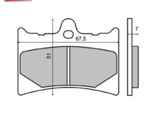 Remblokset RMS (Aprilia 125cc) CE