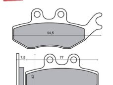 Remblokset RMS (Rieju RS2/NKD) Voor CE