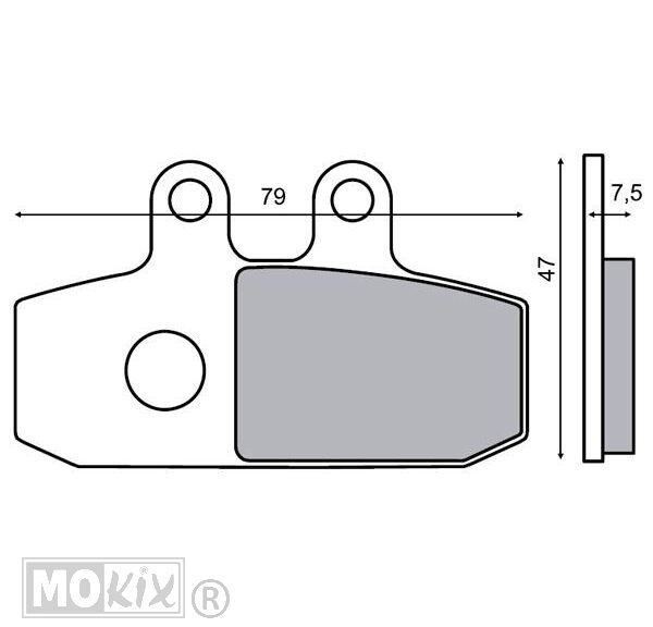 Remblokset RMS (Aprilia Atlantic 500) CE