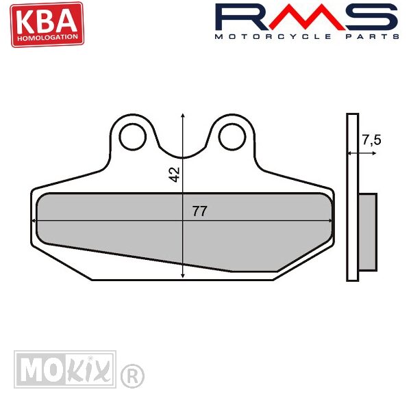 22 510 0740 REMBLOKSET RMS (DERBI GPR/PEU SPF3/RIEJU RR) CE