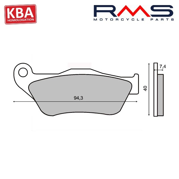 Remblokset RMS (Yamaha X-MAX 125cc) CE