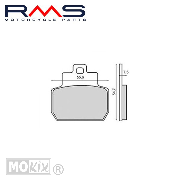 Remblokset RMS (Piaggio Beverly 500 05/06) CE