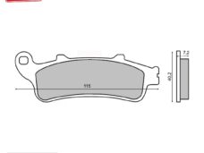 Remblokset RMS (Honda Pantheon 2T '96) CE