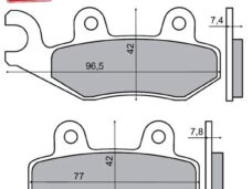 Remblokset RMS (PEU Django/Suzuki ATV 98-00) CE