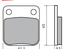 Remblokset RMS (Daelim Tapo/Honda MB) CE