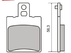 Remblokset RMS (Yamaha XJ RR 400 01> 125cc) CE