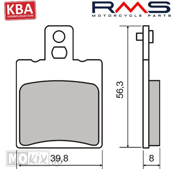 Remblokset RMS (Yamaha XJ RR 400 01> 125cc) CE
