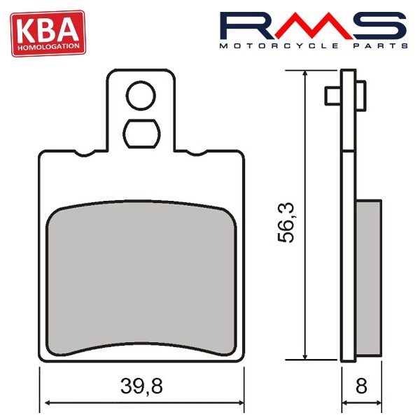 Remblokset RMS (Yamaha XJ RR 400 01> 125cc) CE
