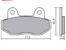 Remblokset RMS (Grand Retro NSR/MBX/KYMCO/SPF3) CE
