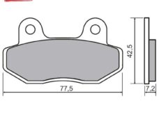 Remblokset RMS (Grand Retro NSR/MBX/KYMCO/SPF3) CE