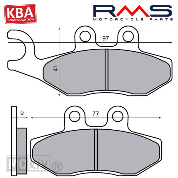 Remblokset RMS (Piaggio Primavera/FLY) CE