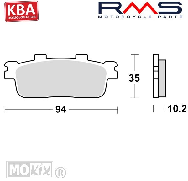 22 510 2740 REMBLOKSET RMS (KYMCO PEOPLE 125cc >2007) CE